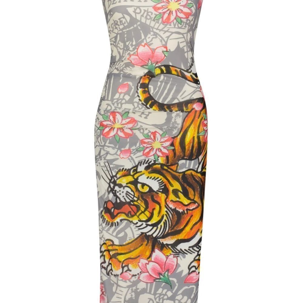 Floral Tiger Graphic Dress - Picture 8 of 9